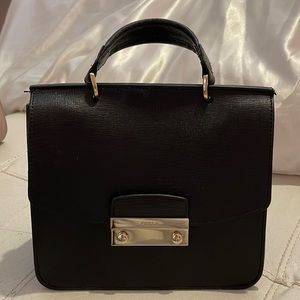 Mini black furla bag